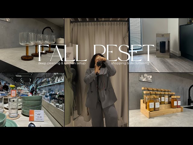 FALL RESET| DEEP CLEAN my apartment, kitchen setup, cleaning motivation, shopping for fall needs