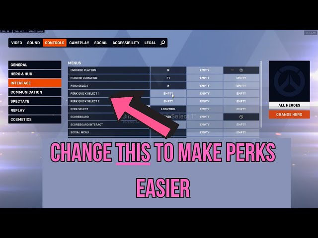 Change This NEW Overwatch 2 PERKS Setting to Choose Perks Easier!!