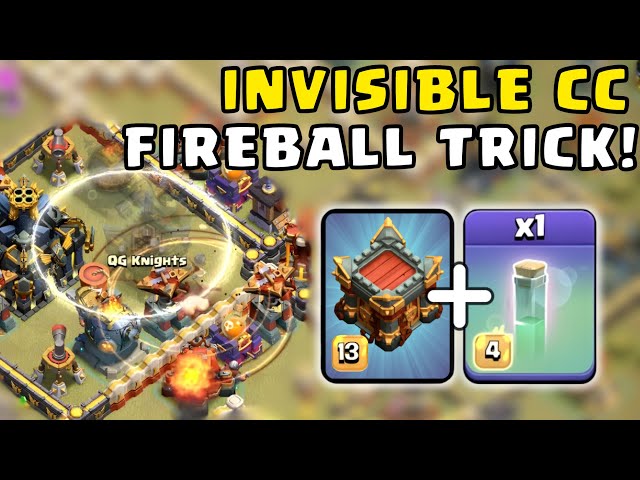 New Invisible CC Fireball Trick With Fireball Rocketloons! | Live Legend League Attacks