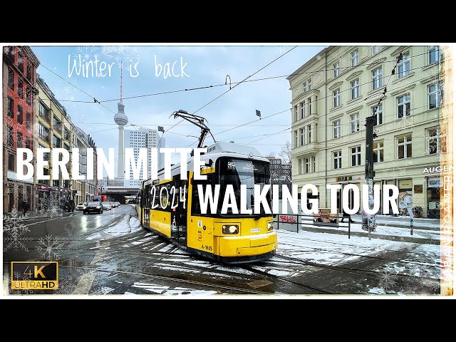 Berlin, Germany - 4K Winter Walking Tour In Snow ❄️ | Government District & Berlin Mitte - 2024