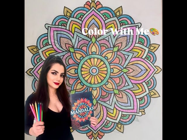 Mandala Coloring for Relaxation | Satisfying Art TimeLapse 2 #asmrvideo #reels #trending #like #art