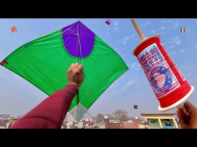 Testing New Manjha For Basant | Kite Flying | Kite Cutting New Manjha | Kite