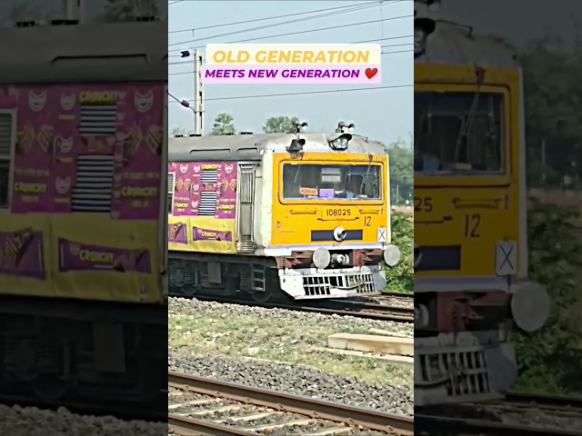 OLD GENERATION MEETS NEW GENERATION ❤️ | PINKY EMU | INDIAN RAILWAYS STATUS | ALP STATUS