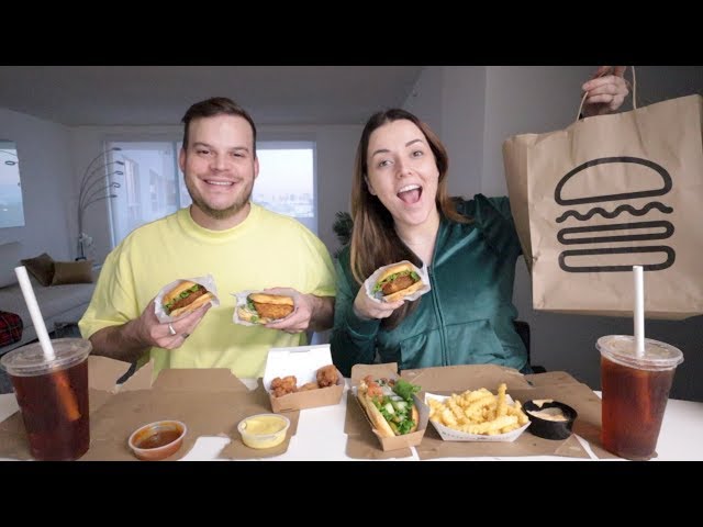 Shake Shack mukbang in Amerika! | Beautygloss