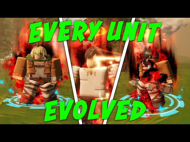 EVERY *NEW* Evolved AOT Unit Showcased in Anime Last Stand...