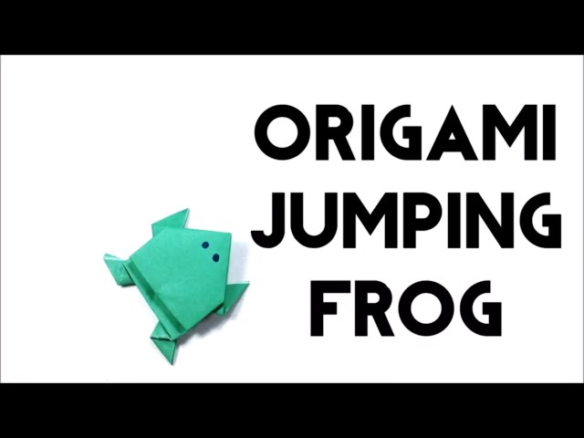 How to Make Origami Jumping Frog - Traditional Style For Beginners - Origami Frog - DIY Craft Haven