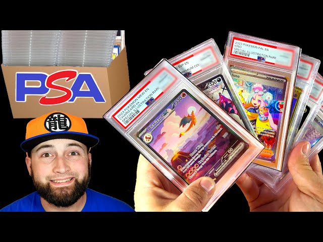 I Opened My BIGGEST PSA Return EVER!! (Charizard, Iono, & 151 SIRs)