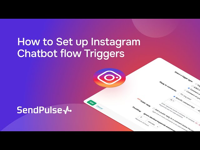 How to set up Instagram chatbot flow triggers: Comment on post/live, Story mention, Emoji reaction