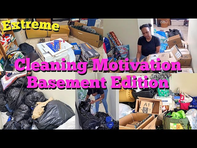 Extreme Cleaning Motivation | Basement Declutter | Mid-Week Clean With Me