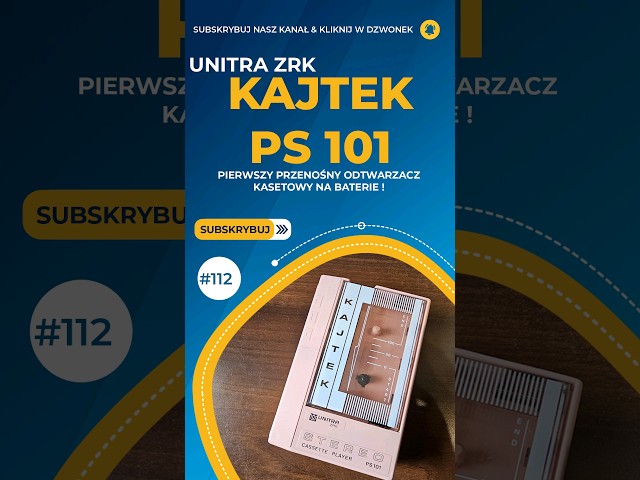 #Unitra #ZRK Kajtek PS 101 - Różowy - Pierwszy Polski "Walkman" #tapecassette #walkman [S/112]