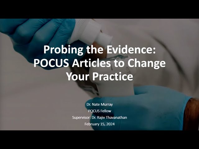 POCUS - Articles to change your practice