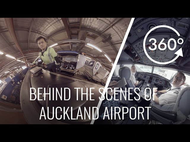 Behind the scenes at Auckland Airport in 360º