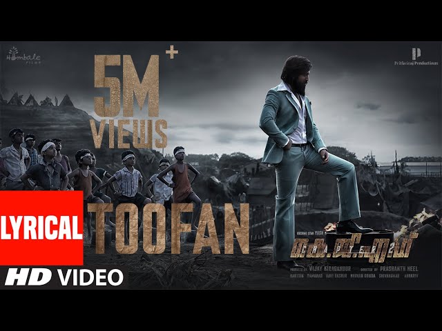 Toofan Lyrical(Malayalam) | KGF Chapter 2 | RockingStar Yash|Prashanth Neel|Ravi Basrur|HombaleFilms