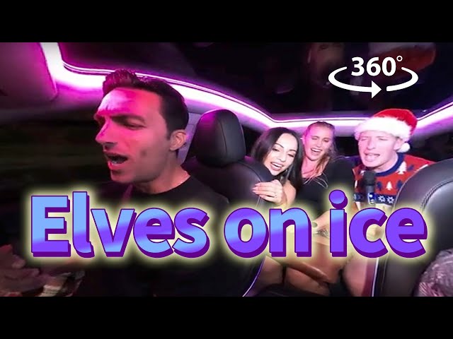 Elves on ice (Carpool Karaoke)