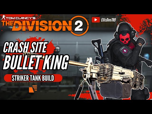 Crash Site BULLET KING STRIKER TANK BUILD - The Division 2