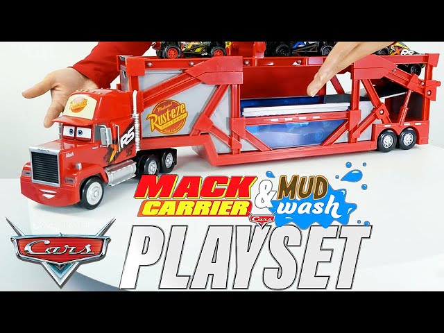 Cars Garage Review | Mack Carrier & Mud Wash | Pixar Cars