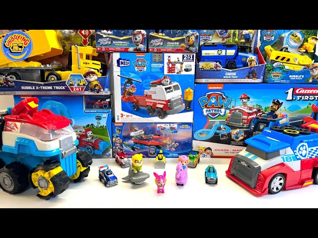 Paw Patrol Mystery Collection Review |Tracker's monkey vehicle|Lookout playset|Rocky's| Patrick ASMR