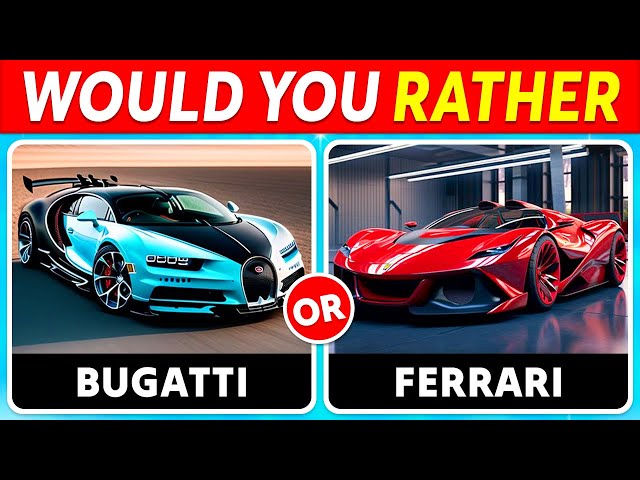 Would You Rather…? Luxury Car Edition 💎🚘💲