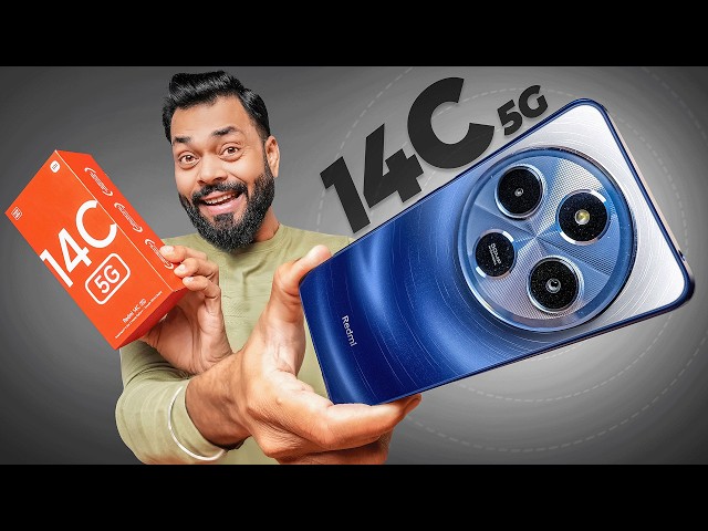 Redmi 14C 5G Unboxing & First Look ⚡ Snapdragon 4 Gen 2, Glass Back & More