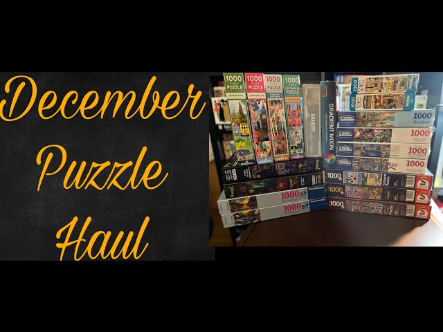 Puzzles - My December Haul #jigsawpuzzle #puzzlehaul