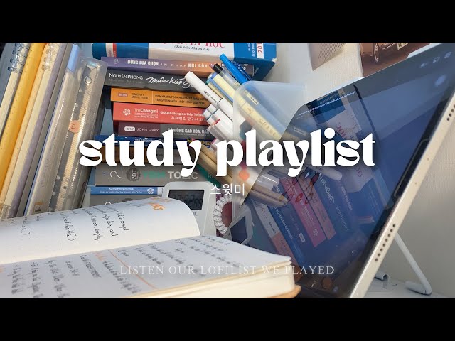 [Playlist] 사랑스러운 책상 코너에서 2시간 동안 저와 함께 공부해보세요 | Music for reading, writing and studying (Lofi BGM)