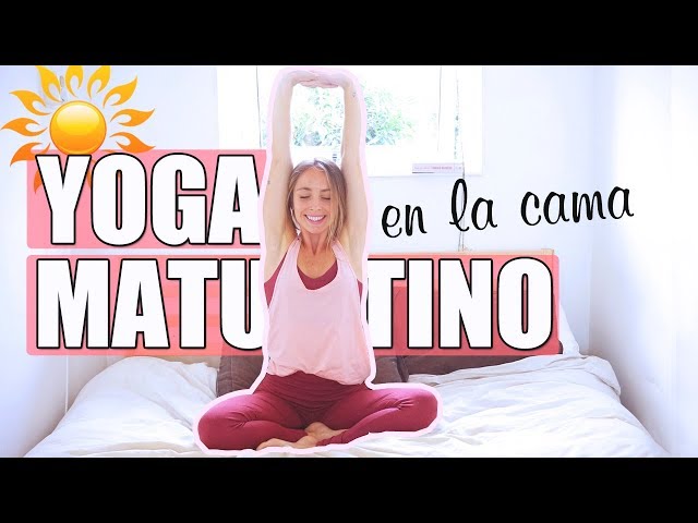 YOGA PARA LA MAÑANA en la cama ☀️Yoga para despertar 15 min 🌈