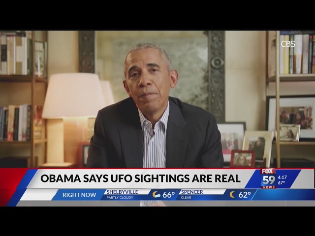 Obama says UFO sightings are real