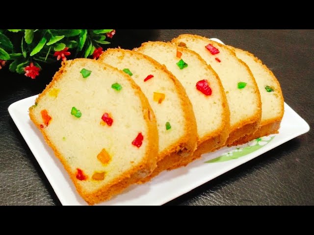 How to make cake recipe at home without oven! Delicious fruit cake recipe! Cake recipe! Easy snacks