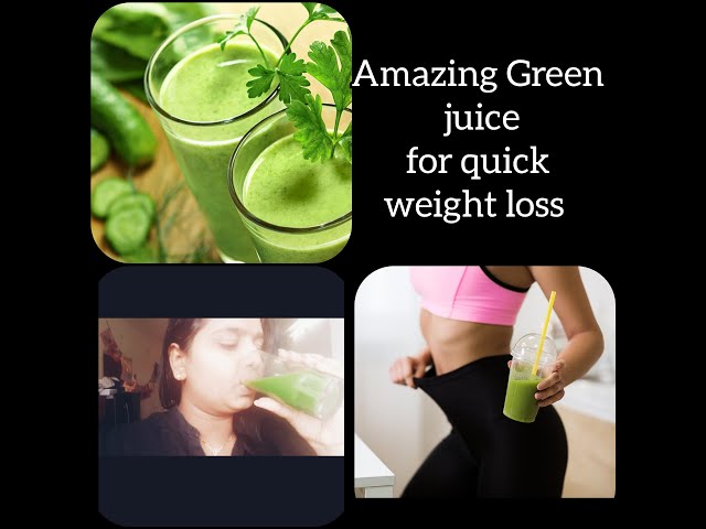 Green Juice For Weight Loss And Detoxification | Easy Juice Recipe | 100%Weight Loss |