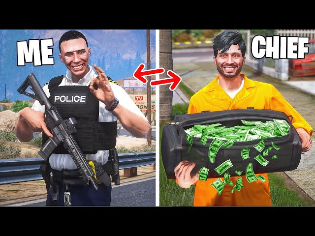 Swapping Lives with Police Chief in GTA 5