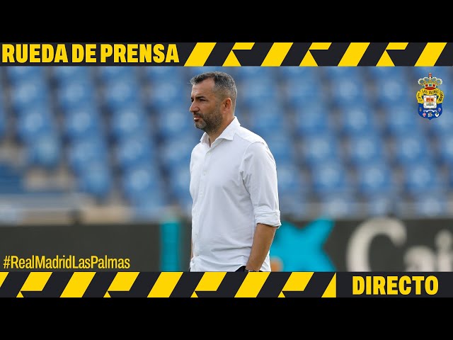 Rueda de prensa de Diego Martínez previa al #RealMadridLasPalmas | UD Las Palmas