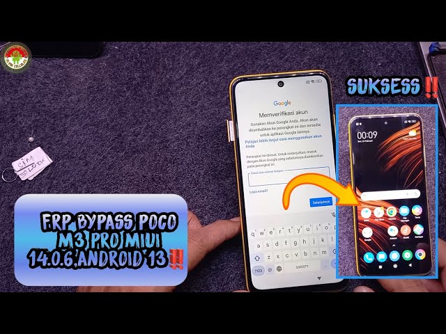 FRP BYPASS POCO M3 PRO MIUI 14.0.6,ANDROID 13,MUDAH TANPA PC‼️