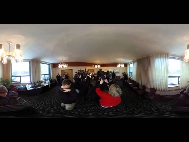 Gov. John Kasich in 360 degrees at Post Town Hall Presser MSU