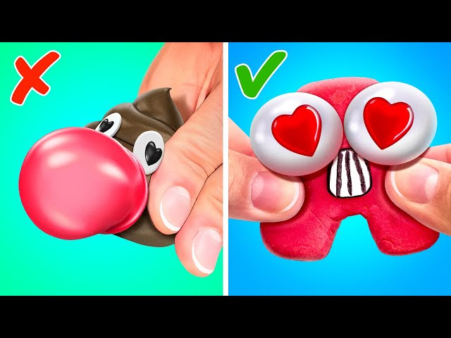 Rich VS Poor Fidgets ❤️💩 *How To Make FREE DIY FIDGETS Out Of Trash*