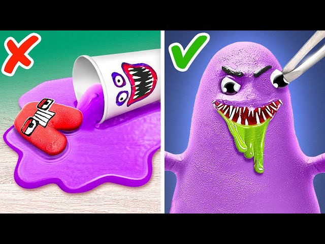 Grimace Monster From Alphabet Lore 🎃 *Genius Food Hacks And DIY Halloween Treats*