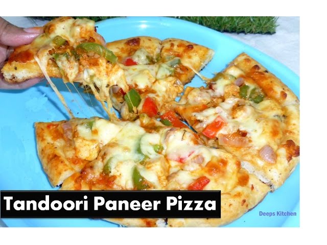 Tandoori Paneer Pizza on stove top | No Oven pizza| Deeps kitchen Video recipe