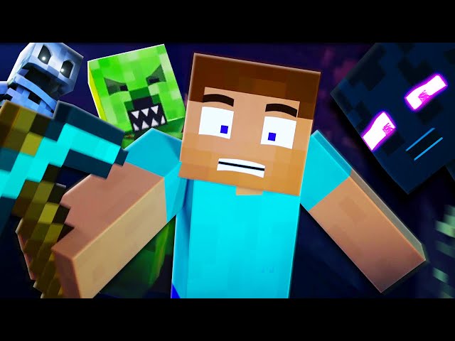 EVERY MINECRAFT MONSTER RAP 🎵 Creeper, Skeleton, Enderman, Zombie, Pigman🎵 Animation compilation