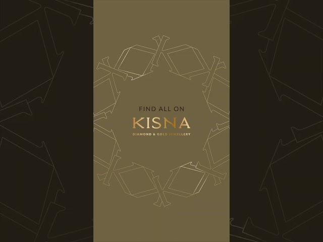 Get that chic minimal look with KISNA diamond jewellery.