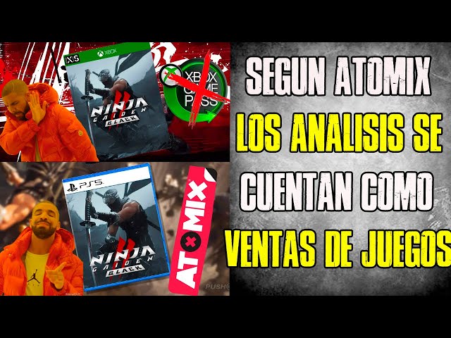 RIDÍCULO ABSOLUTO DE ATOMIX!!! 🤣 NINJA GAIDEN 2 BLACK vendio mas en la PLEI por tener mas reseñas 😂