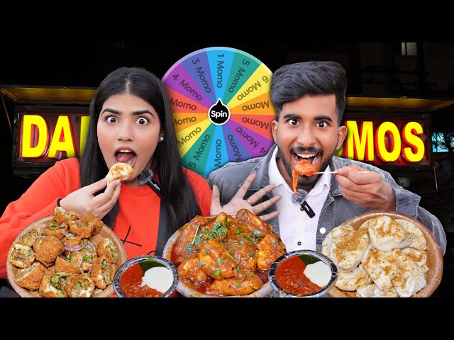 Momos Eating Challenge | Spin The Wheel Challenge | Street Food