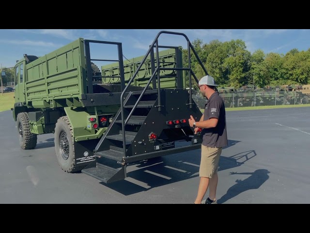 Prior Military M1078 High Water Rescue 4x4 Cargo Truck For Orange County FL Sheriff's Office