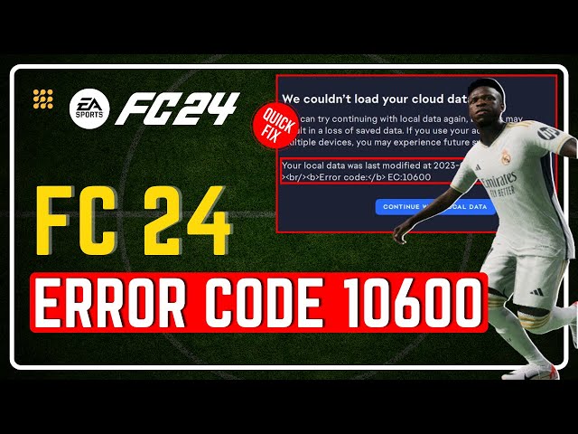 Troubleshooting FC24: Resolving Error Code 10600 Like a Pro! | Solving Error Code 10600 in FC24! ✅