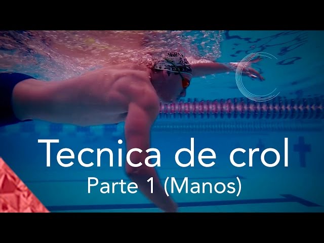 Como nadar crol correctamente. Parte 1. Técnica Manos. Estilo libre natación.