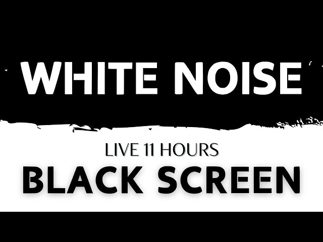 White Noise - Black Screen | Relaxing Sleep Noise for Stress Relief, Sleeping & Meditation