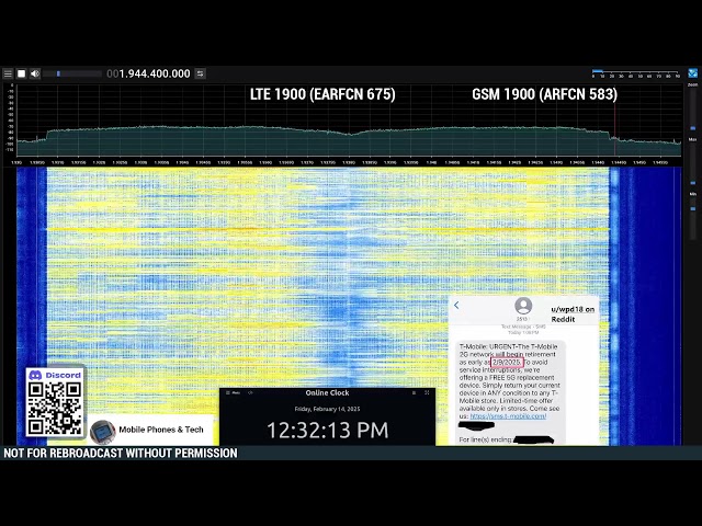 T-Mobile US 2G GSM Shutdown Watch Live (SDR View)