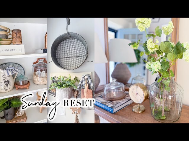 SUNDAY RESET // WEEKLY CLEAN WITH ME // CLEANING MOTIVATION // CHARLOTTE GROVE FARMHOUSE