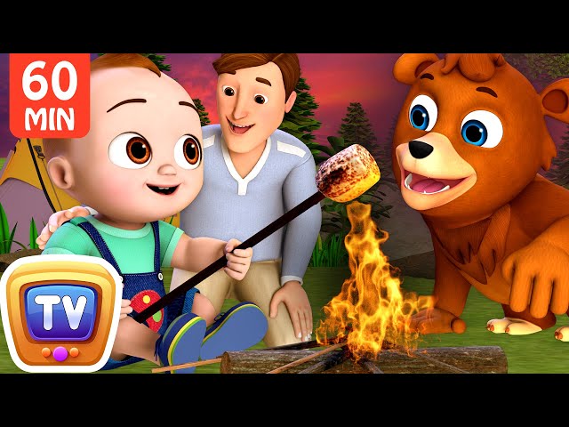 Camping with Daddy + More ChuChu TV Nursery Rhymes & Toddler Videos (4K video for watching on TV)