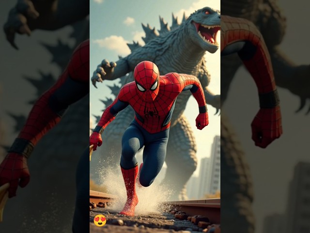 Superhero & Godzilla| Marvel & DC-All Characters | #marvel #avengers #spiderman #shorts #funny