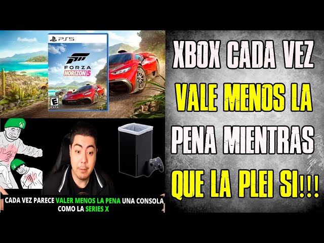 DISCURSO XBOX VALE MENOS LA PENA Y LA PLEI ES LA PLATAFORMA SUPERIOR 😅 Todo por FORZA en la PLEI 😝