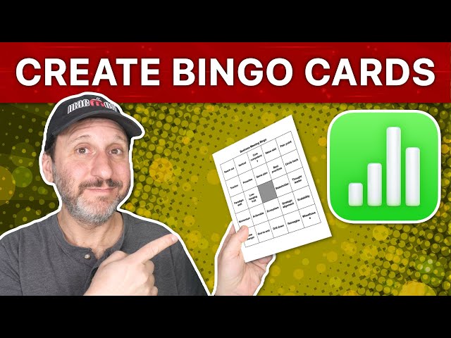 Creating Random Bingo Cards in Numbers